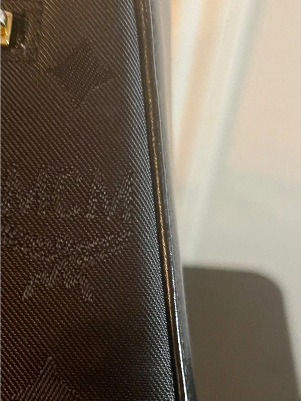 EUC MCM Black Logo Satchel